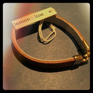 Lemon and line bracelet